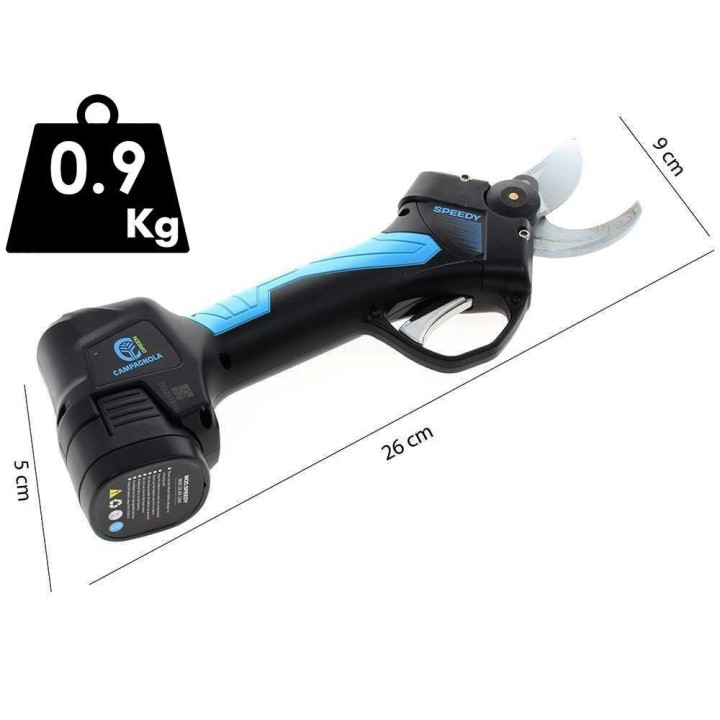 Campagnola SPEEDY sähköoksasakset, 14,4 V, 2 × 2 Ah, 25 mm