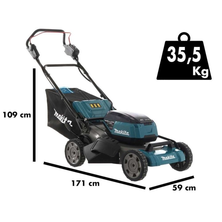 Makita DLM530PT4 akkuruohonleikkuri, 36 V, 53 cm, 4 akkua