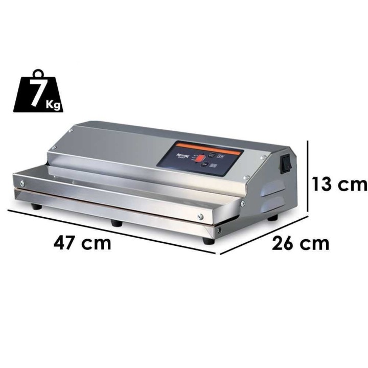 Euro 370 Inox tyhjiöpakkauskone, 37 cm, 150 W, ruostumaton teräs