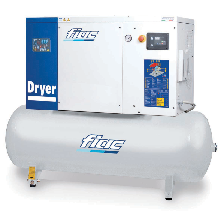 FIAC NEW SILVER D 20 300 ruuvikompressori 20 HP 270 l 400 V integroitu kuivain