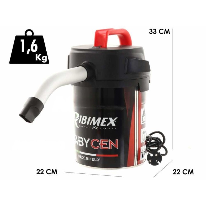 Ribimex Babycen tuhkaimuri, 500 W, 4 l, pellettitakoille