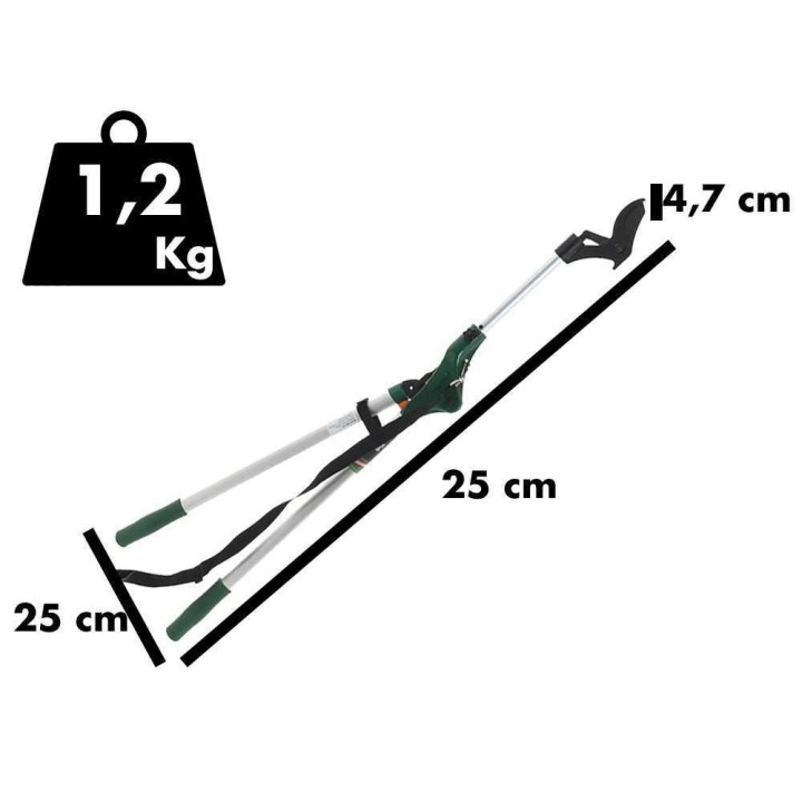 GeoTech FGP-110 pitkävartiset oksasakset, 110 cm, 40 mm laskettava диаметri