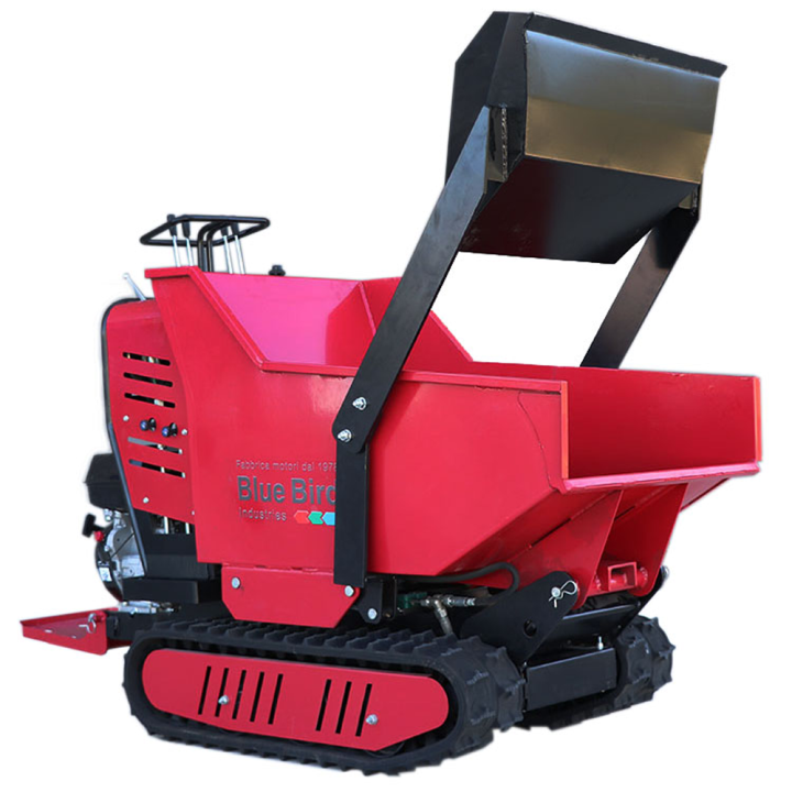 Blue Bird Trasporter 500DL telaketjudumper 500 kg 9 HP hydraulinen lava