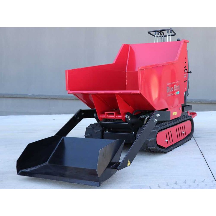 Blue Bird Trasporter 500DL telaketjudumper, 500 kg, 9 HP, hydraulinen lava