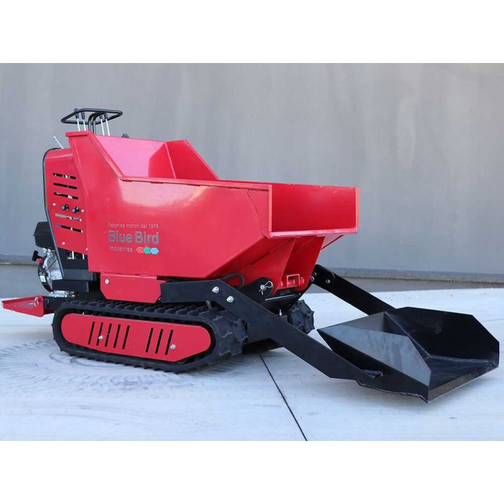 Blue Bird Trasporter 500DL telaketjudumper, 500 kg, 9 HP, hydraulinen lava