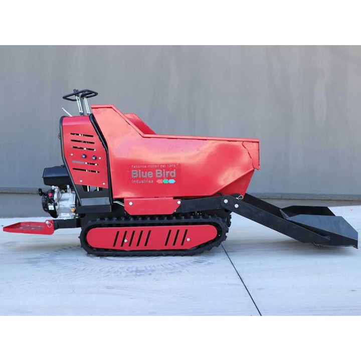 Blue Bird Trasporter 500DL telaketjudumper, 500 kg, 9 HP, hydraulinen lava