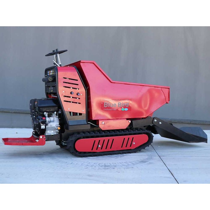 Blue Bird Trasporter 500DL telaketjudumper, 500 kg, 9 HP, hydraulinen lava