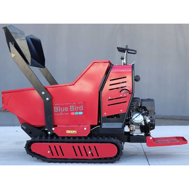 Blue Bird Trasporter 500DL telaketjudumper, 500 kg, 9 HP, hydraulinen lava