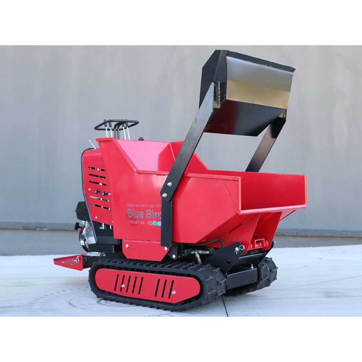 Blue Bird Trasporter 500DL telaketjudumper, 500 kg, 9 HP, hydraulinen lava