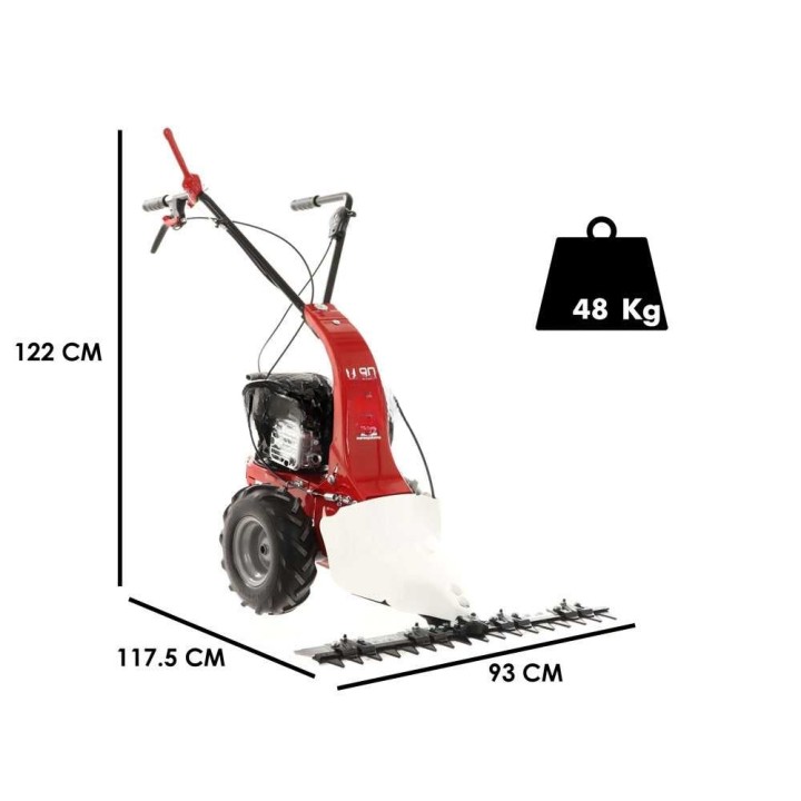 M90 bensiinikäyttöinen motofalciatrice, Briggs & Stratton 625 EXi, 87 cm, 5 HP