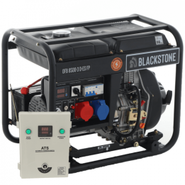 BlackStone OFB 8500 3 D ES FP dieselgeneraattori 6 4 kW AVR ja ATS