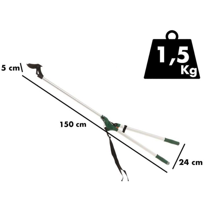 GeoTech FGP-150 pitkävartiset oksasakset, 150 cm, enintään 40 mm oksille