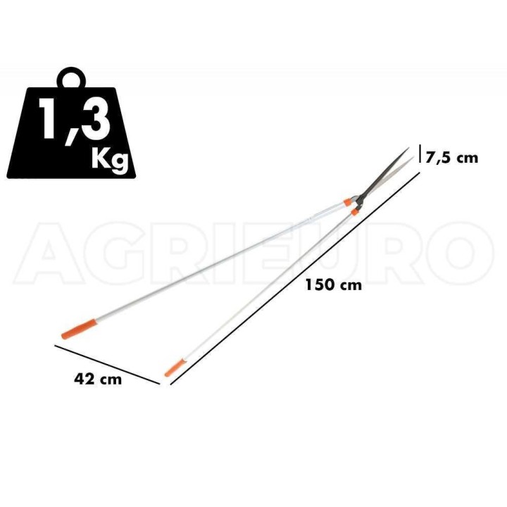 GeoTech FS-160L pitkävartinen pensasleikkuri, 150 cm, 23 mm