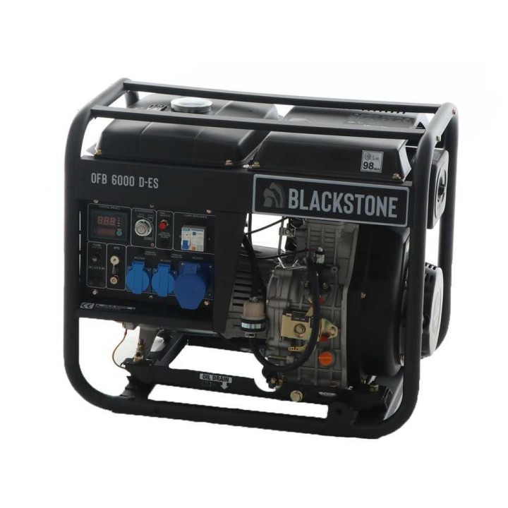 BlackStone OFB 6000 D-ES dieselgeneraattori, 5 kW, 5,3 kW, 230 V, ATS