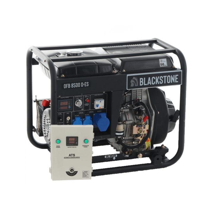 BlackStone OFB 8500 D ES dieselaggregaatti 6 kW 6 3 kW 230 V ATS