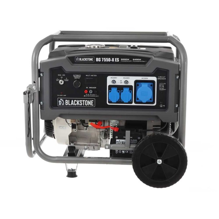 BlackStone BG 7550-X ES bensiinikeneraattori, 5 kW, 5,4 kW, 230 V, ATS