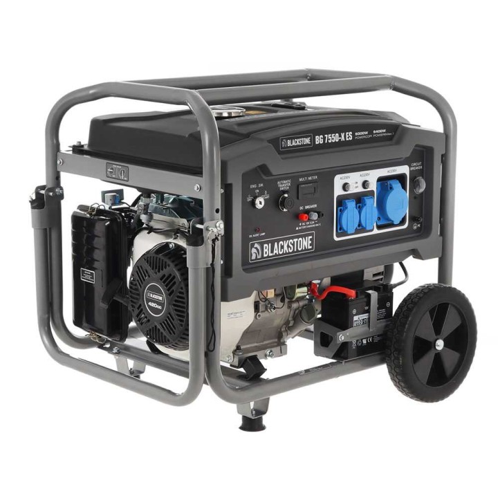 BlackStone BG 7550-X ES bensiinikeneraattori, 5 kW, 5,4 kW, 230 V, ATS