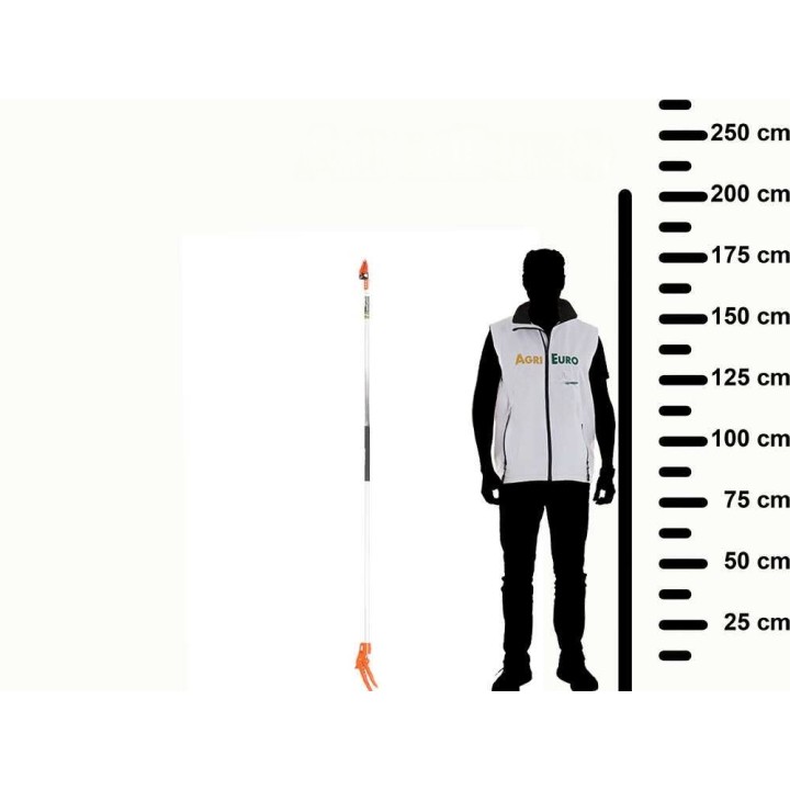 GeoTech FP 180 oksasakset kiinteällä varrella, 174 cm, 15 mm, leikkaa ja pitää