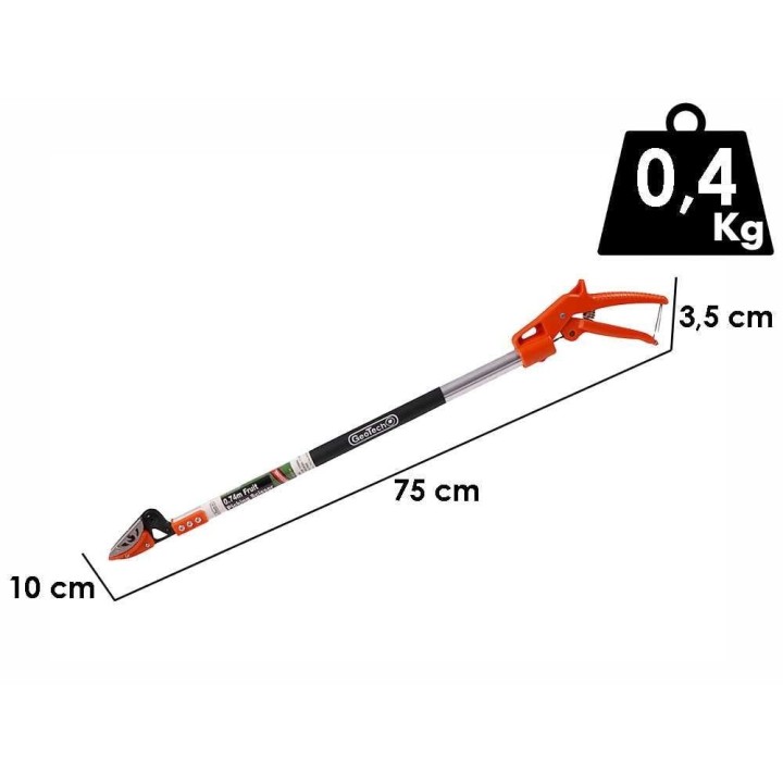GeoTech FP 80 oksasakset kiinteällä varrella, 15 mm, 74 cm