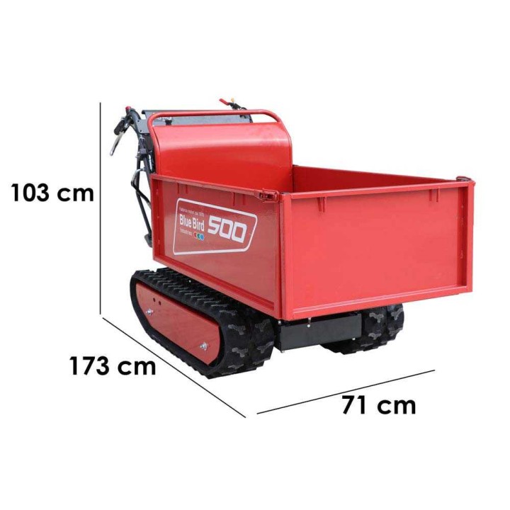 Transporter 500 H telaketjukuljetin, 500 kg, Loncin G200F, 6,5 HP