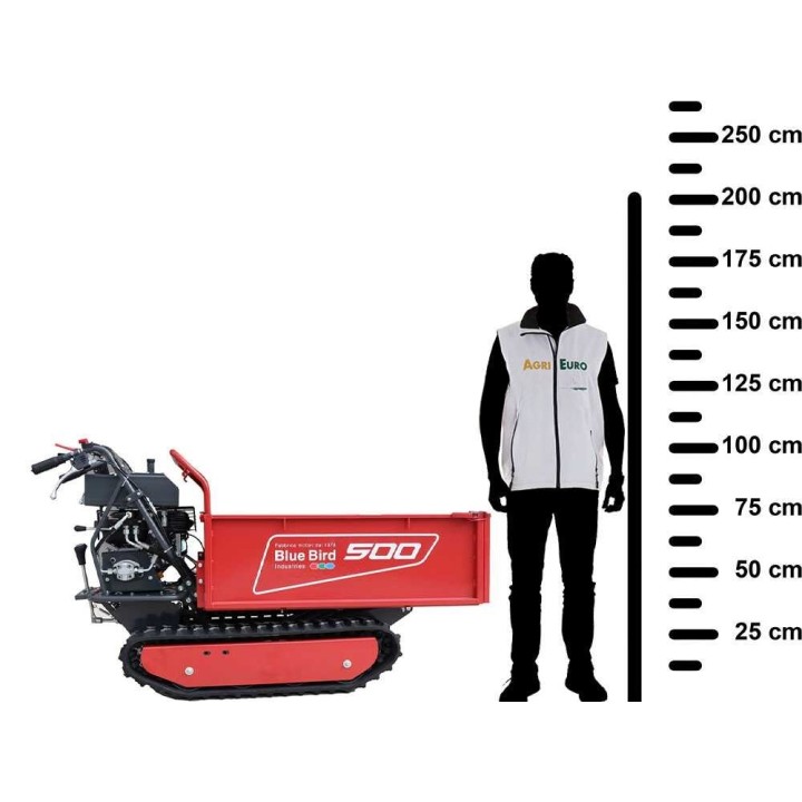 Transporter 500 H telaketjukuljetin, 500 kg, Loncin G200F, 6,5 HP