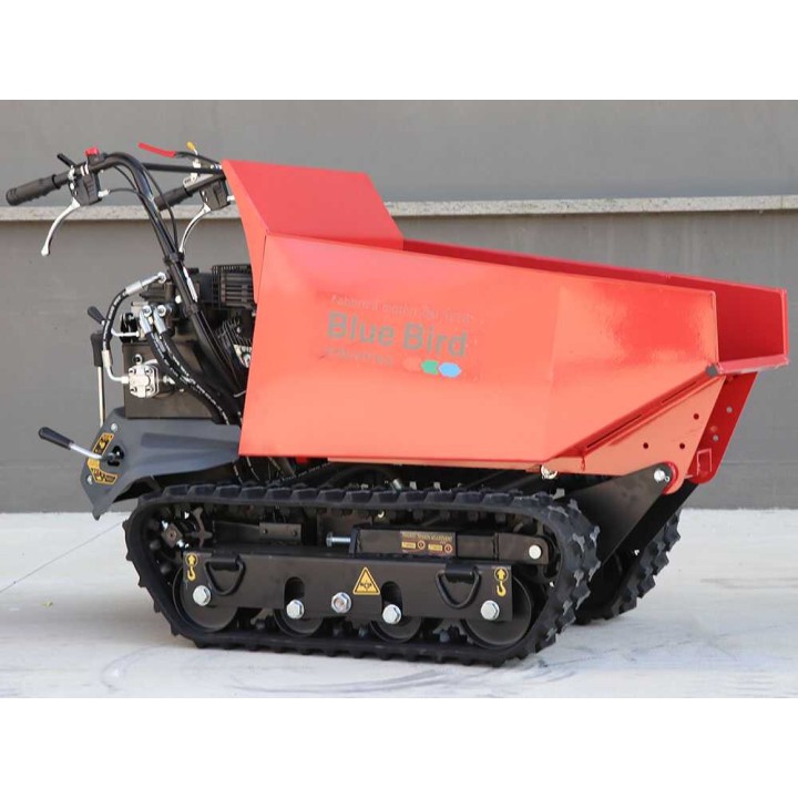 Blue Bird Transporter 500 D telaketjukärry, 500 kg, hydraulinen dumper-lava