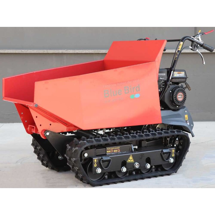 Blue Bird Transporter 500 D telaketjukärry, 500 kg, hydraulinen dumper-lava