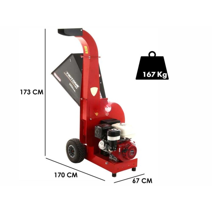 Ceccato Tritone BIG GX390 -biotrituriaattori, Honda 13 HP, 80 mm