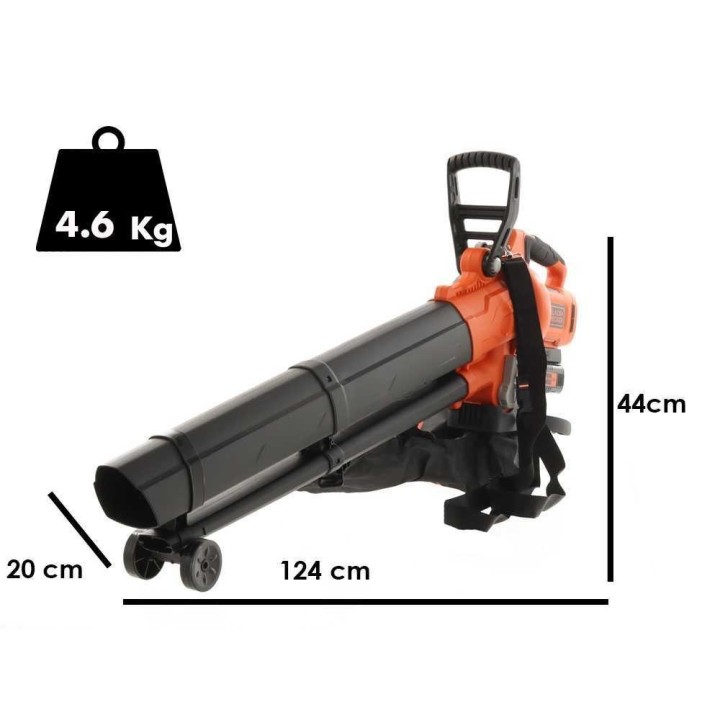Black & Decker BCBLV3625L1 akkupuhallin ja -imuri, 36 V, 2,5 Ah