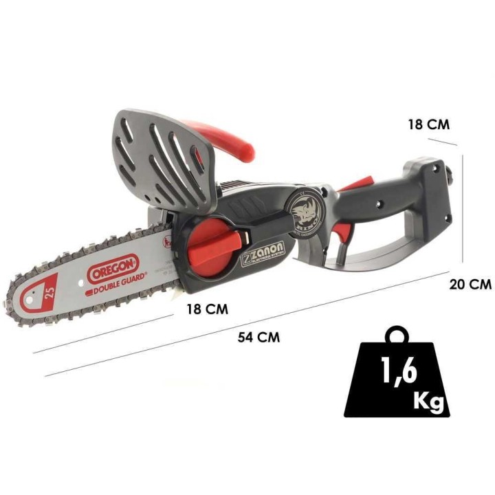 Zanon Rino akkukäyttöinen oksasaha, 1 200 W, 50,4 V, 6,4 Ah