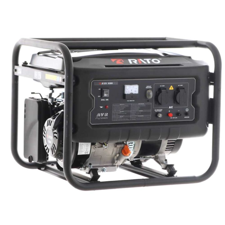 Rato R3800 AVR bensiinikäyttöinen generaattori, 3,5 kW, 3,8 kW enimmäisteho