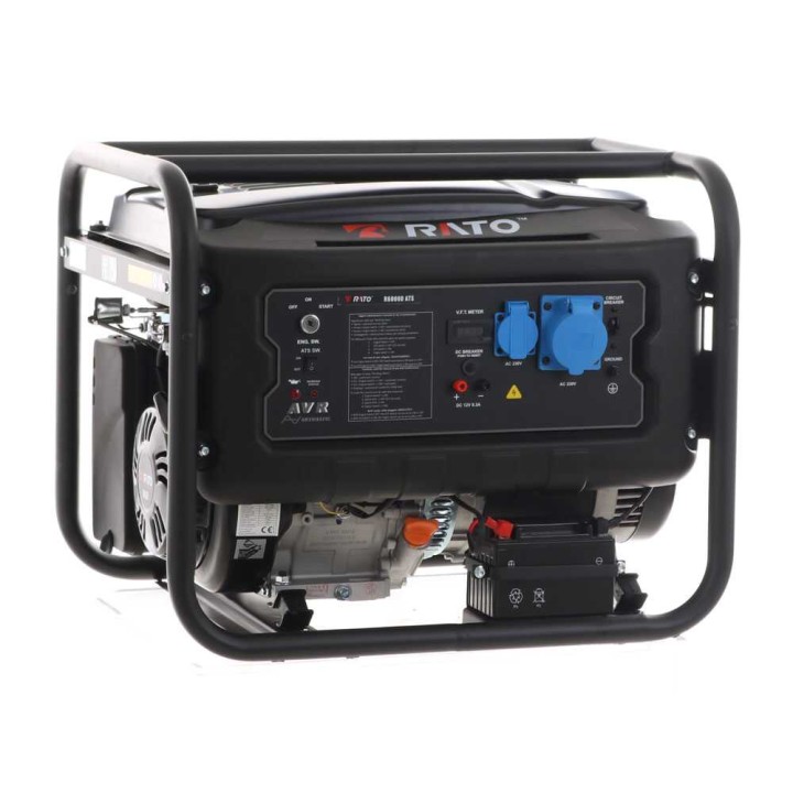 Rato R6000D-ATS bensiinigeneraattori, AVR, 6 kW, 5,5 kW jatkuva, 230 V