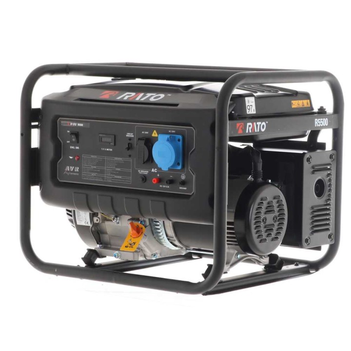 Rato R5500 AVR bensiinikäyttöinen generaattori, 5 kW, 5,5 kW