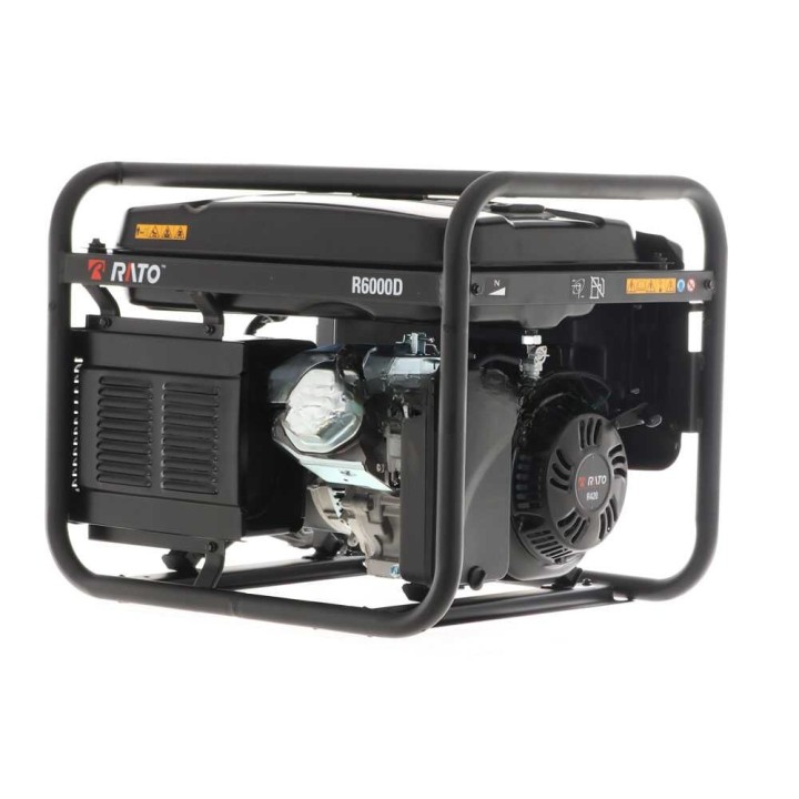 Rato R6000D AVR bensiinikäyttöinen generaattori, 6 kW, 5,5 kW jatkuva teho