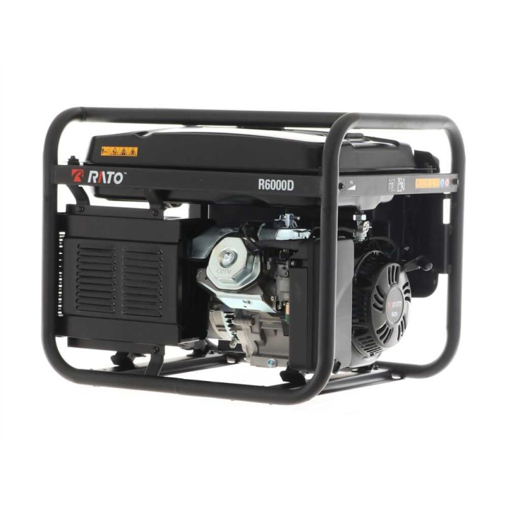 Rato R6000D AVR bensiinikäyttöinen generaattori, 6 kW, 5,5 kW jatkuva teho