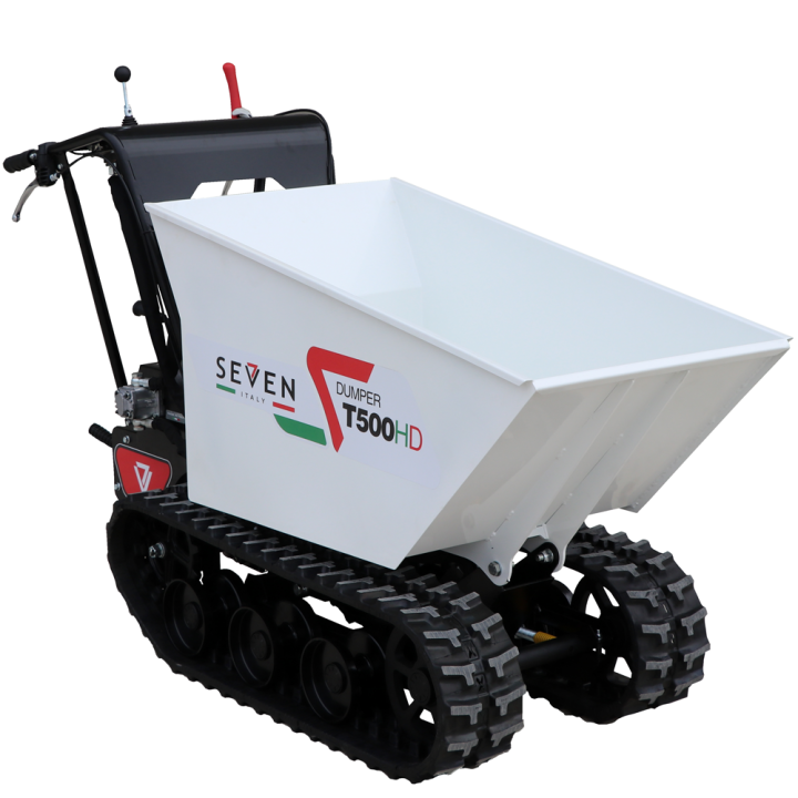 Seven Italy T500HD GX telaketjudumpperi 500 kg Honda GX200 hydraulinen lava