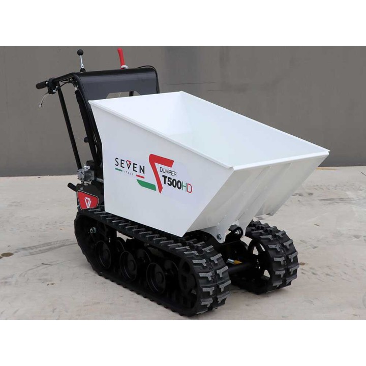 Seven Italy T500HD GX telaketjudumpperi, 500 kg, Honda GX200, hydraulinen lava