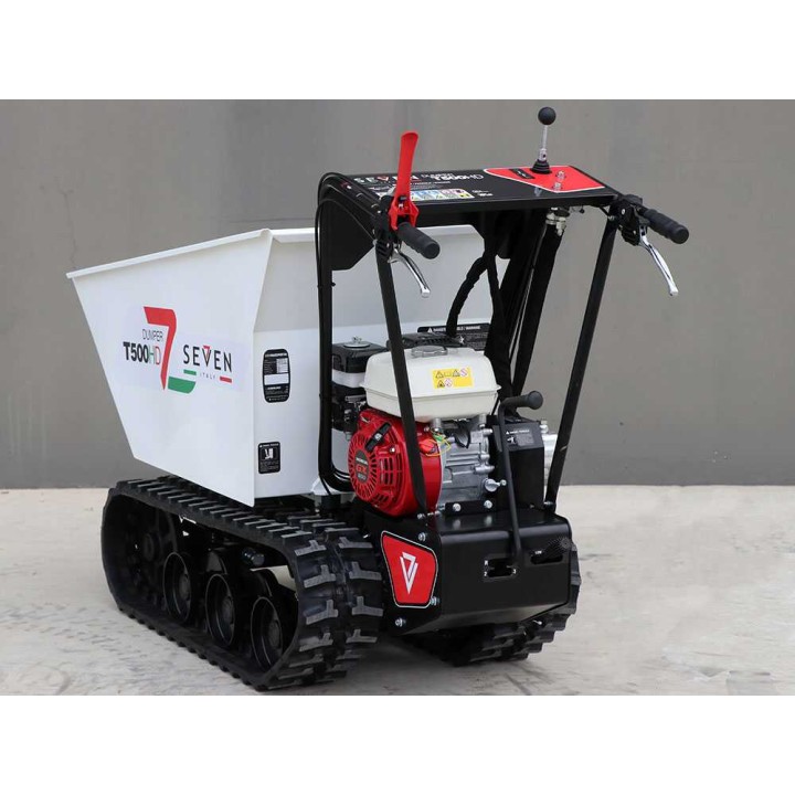 Seven Italy T500HD GX telaketjudumpperi, 500 kg, Honda GX200, hydraulinen lava