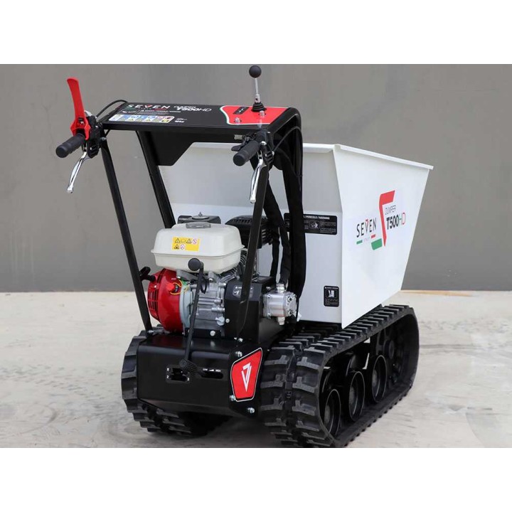 Seven Italy T500HD GX telaketjudumpperi, 500 kg, Honda GX200, hydraulinen lava