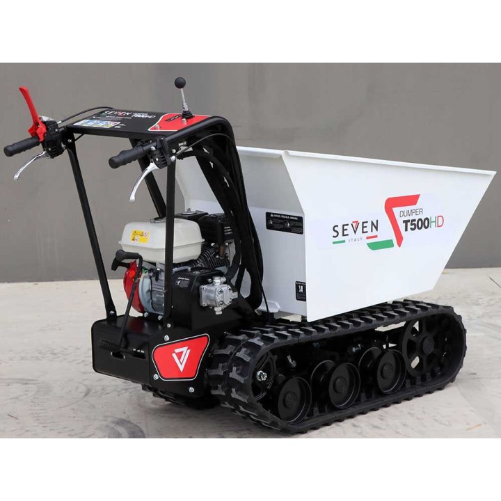 Seven Italy T500HD GX telaketjudumpperi, 500 kg, Honda GX200, hydraulinen lava