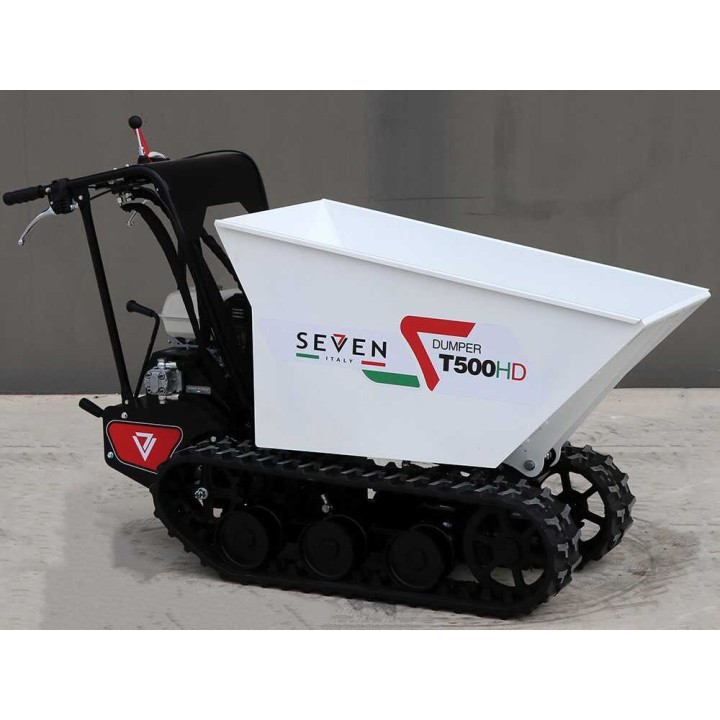 Seven Italy T500HD GX telaketjudumpperi, 500 kg, Honda GX200, hydraulinen lava
