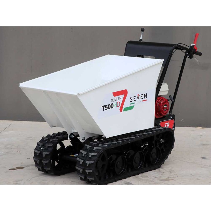 Seven Italy T500HD GX telaketjudumpperi, 500 kg, Honda GX200, hydraulinen lava