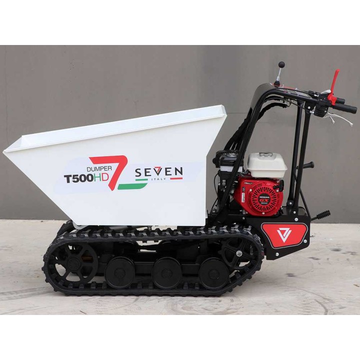 Seven Italy T500HD GX telaketjudumpperi, 500 kg, Honda GX200, hydraulinen lava