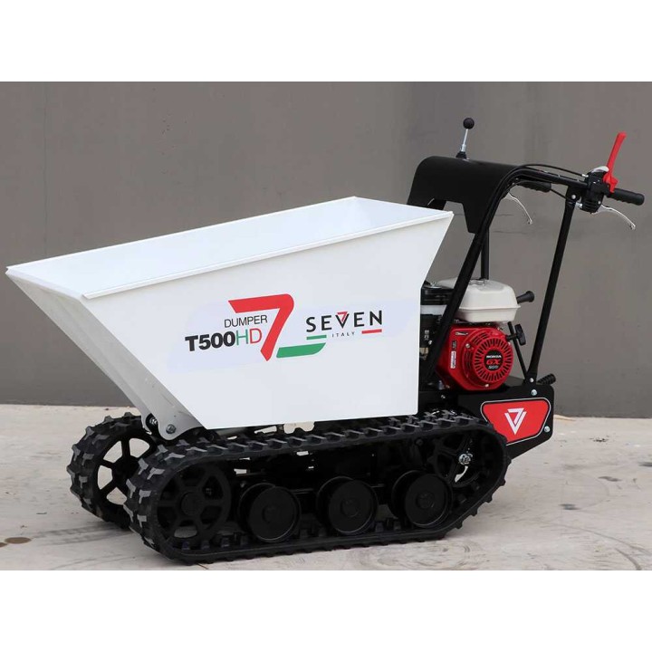 Seven Italy T500HD GX telaketjudumpperi, 500 kg, Honda GX200, hydraulinen lava