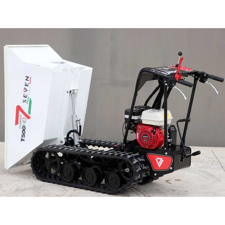 Seven Italy T500HD GX telaketjudumpperi, 500 kg, Honda GX200, hydraulinen lava
