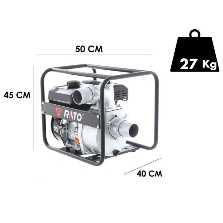 Rato RT80ZB21 3.6 moottoripumppu, 7 HP, 80 mm