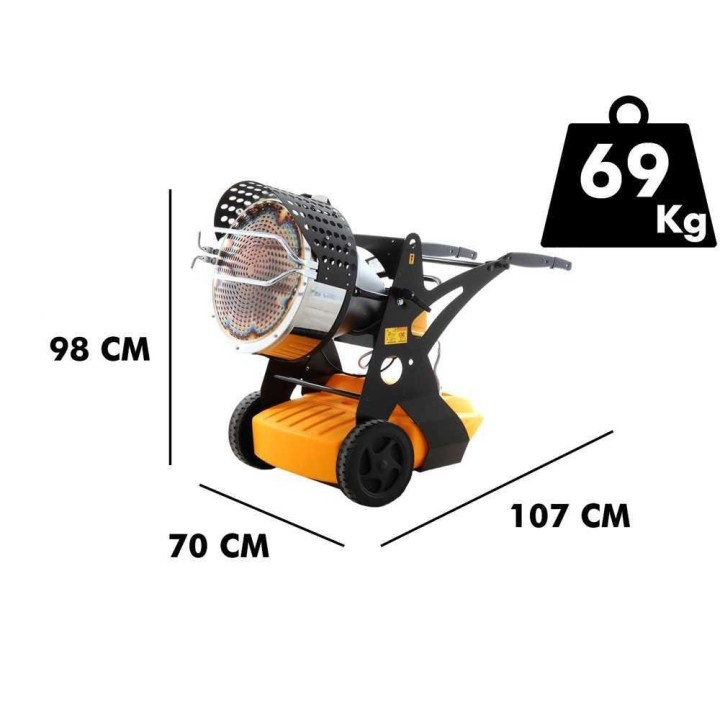 Master XL 9 SR dieselkäyttöinen infrapunalämmitin, 43 kW, 230 V