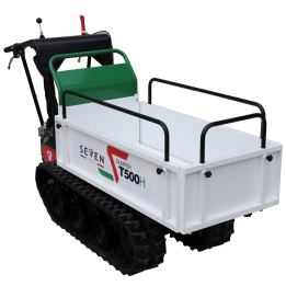 Seven Italy T500H GX telaketjukärry 500 kg Honda GX200 hydraulinen lava