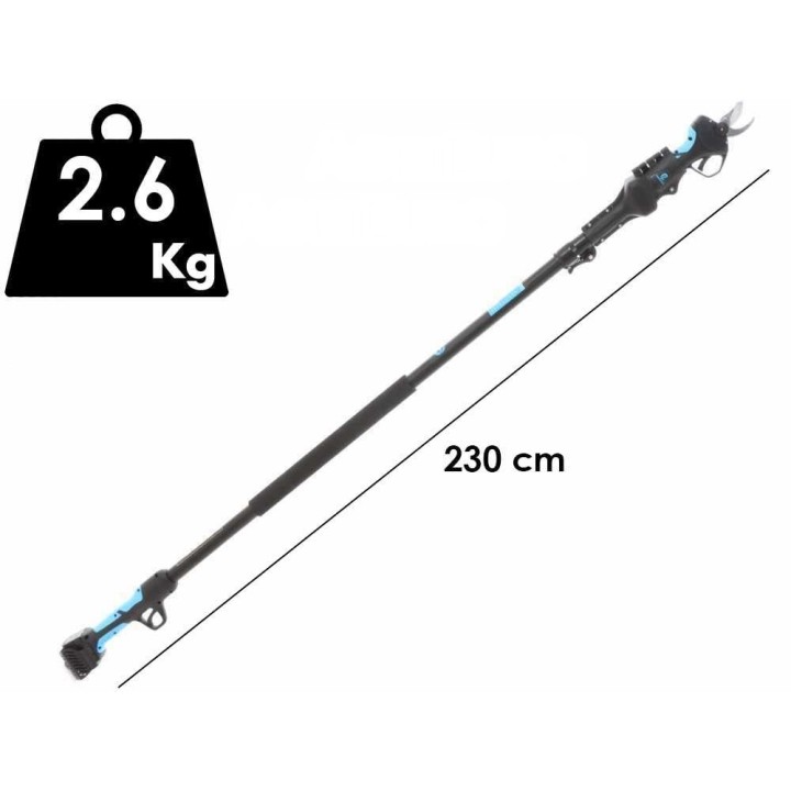 Campagnola STARK XM -akkuraivaussakset teleskooppivarrella, 3 × 14,4 V, 2,5 Ah