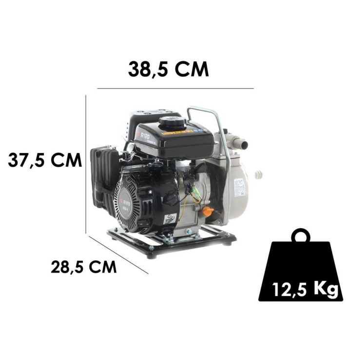 Rato RT25ZB20-1.2Q bensiinikäyttöinen moottoripumppu, 2,5 HP, 25 mm